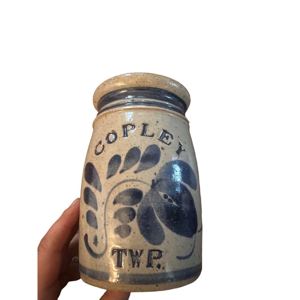 Vintage Stoneware Salt-Glazed Ceramic Copley TWP Stamped Westerwald Pottery